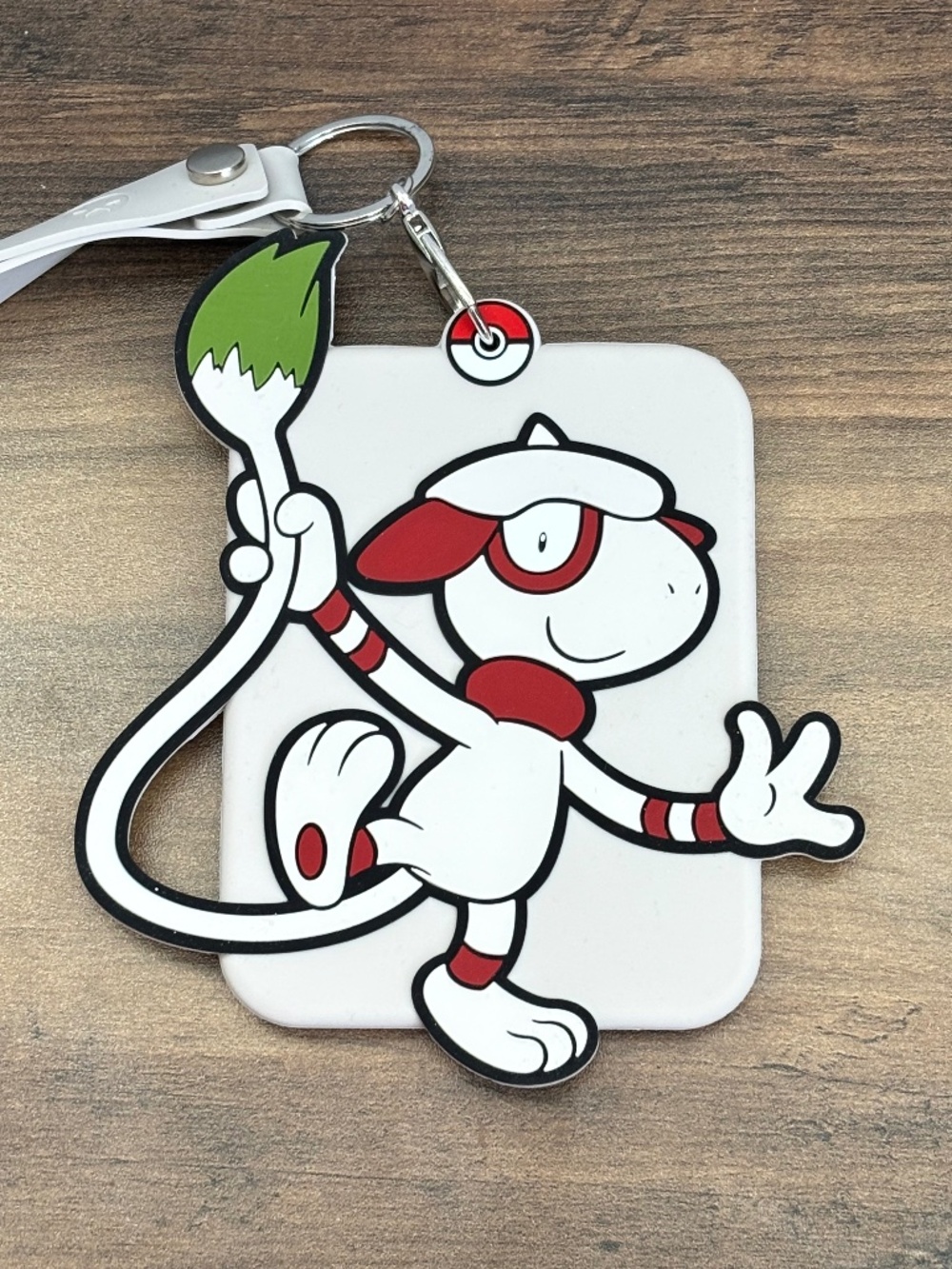 NEW Pokemon Smeargle Card Holder Display Case Keychain Keyring 2024 Game Freak